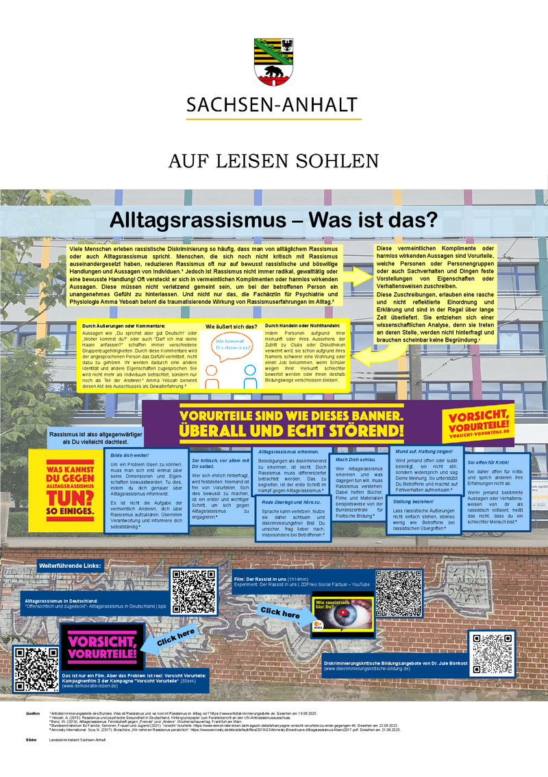 Eine Tafel der Ausstellung.